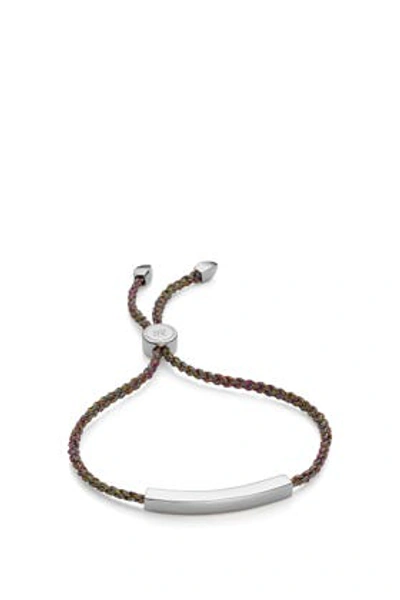 Shop Monica Vinader Linear Friendship Bracelet - Rainbow Metallica, Os