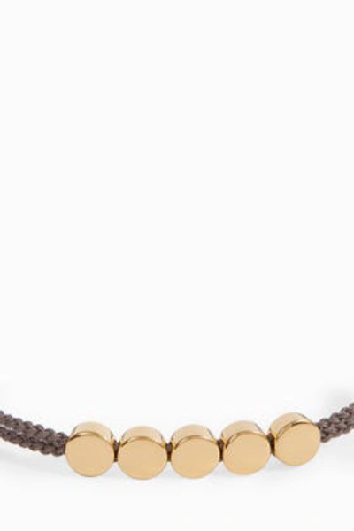 Shop Monica Vinader Linear Bead Friendship Bracelet In Brown