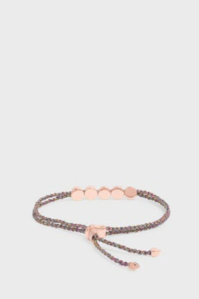 Shop Monica Vinader Linear Bead Friendship Bracelet, Os In Metallic