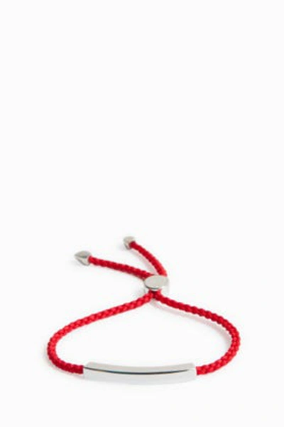 Shop Monica Vinader Linear Friendship Bracelet In Metallic