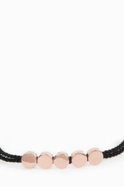 Shop Monica Vinader Linear Bead Friendship Bracelet In Black