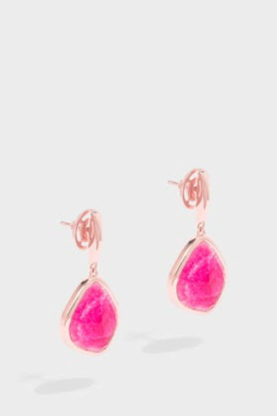 Shop Monica Vinader Siren Large Nugget Earrings In Pink