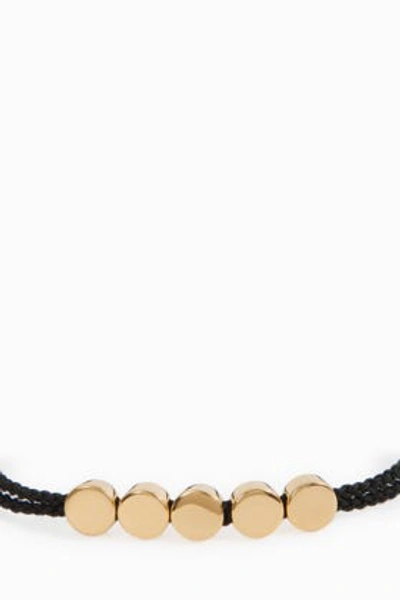 Shop Monica Vinader Linear Bead Friendship Bracelet In Black