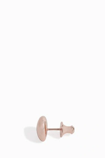 Shop Monica Vinader Nura Small Pebble Earrings In Metallic