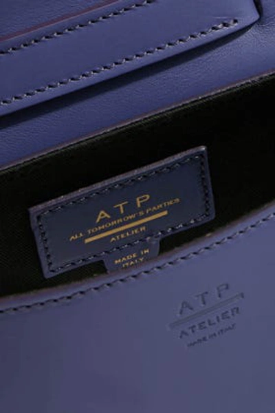 Shop Atp Atelier Montalcino Leather Bag In Purple