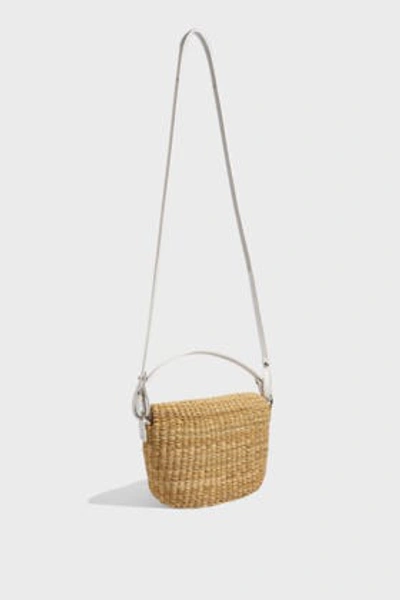 Shop Muun Holly Hand-woven Straw Bag In Beige