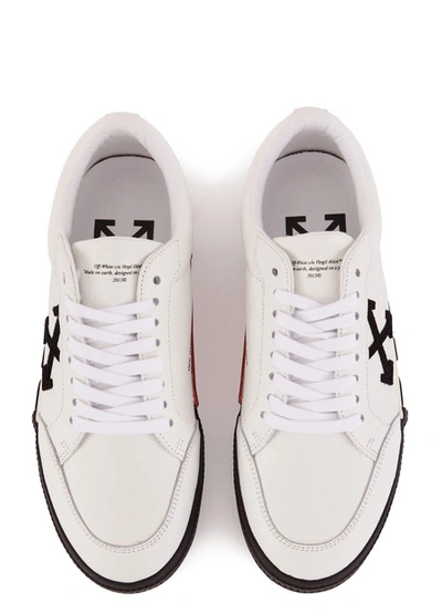 Shop Off-white Low Vulcanised Trainers In White / Black