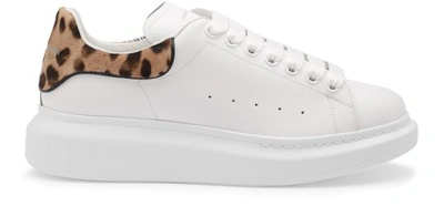 Shop Alexander Mcqueen Oversize Sneakers In 9369 - White/leopard/blk