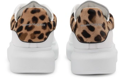 Shop Alexander Mcqueen Oversize Sneakers In 9369 - White/leopard/blk