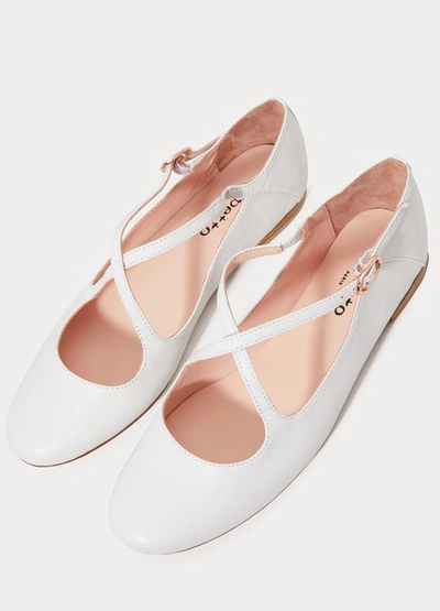 Shop Repetto Jeo Mary-janes In White