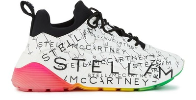 Shop Stella Mccartney Eclypse Sneakers In 9028 - Wht-bk/blk/b-w/bk/bk