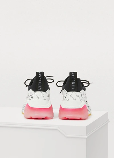 Shop Stella Mccartney Eclypse Sneakers In 9028 - Wht-bk/blk/b-w/bk/bk