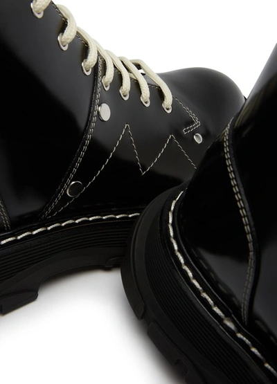 Shop Alexander Mcqueen Lace-up Ankle Boots In Black