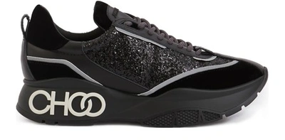 Shop Jimmy Choo Raine Sneakers In Black Mix