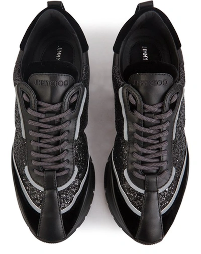 Shop Jimmy Choo Raine Sneakers In Black Mix