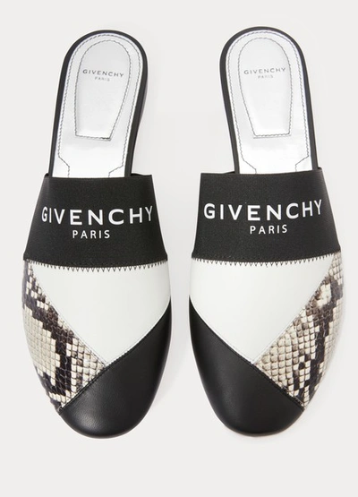 Shop Givenchy Bedford Mules In Noir/gris/blanc