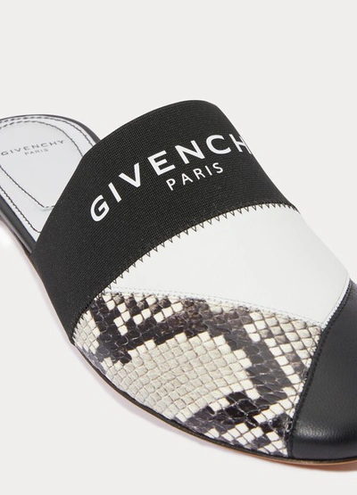 Shop Givenchy Bedford Mules In Noir/gris/blanc