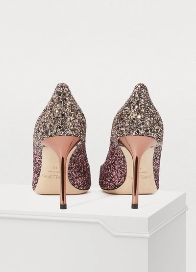 Shop Jimmy Choo Romy 85 Pumps In Candyfloss/white Sand