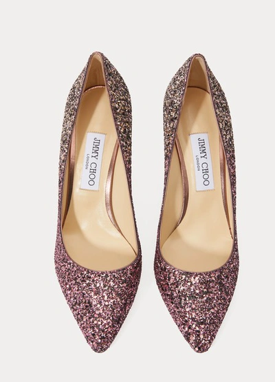 Shop Jimmy Choo Romy 85 Pumps In Candyfloss/white Sand