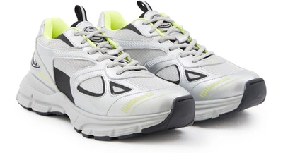 Shop Axel Arigato Marathon Trainers In Silver/yellow/black