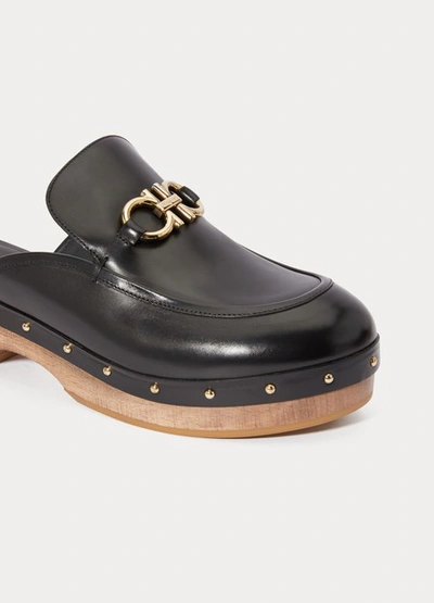 Shop Ferragamo Cleome Mules In Black