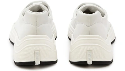 Shop Prada America's Cup Sneakers In White