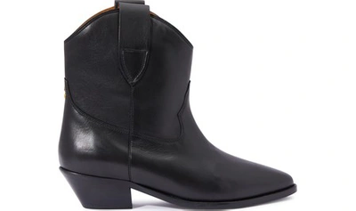 Shop Jérôme Dreyfuss Sabine Leather Ankle Boots In Noir