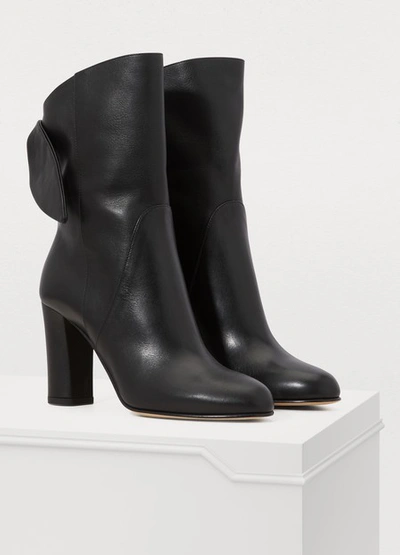 Shop Jimmy Choo Malene 85 Boots In Black