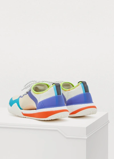 Shop Adidas By Stella Mccartney Pure Boost Xtr 3.0.s Sneakers In Apricot/purple/cyan