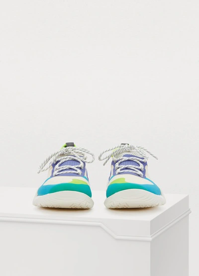 Shop Adidas By Stella Mccartney Pure Boost Xtr 3.0.s Sneakers In Apricot/purple/cyan