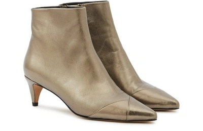 Shop Isabel Marant Dedie Heeled Ankle Boots In Bronze