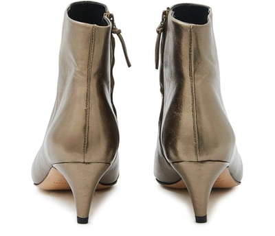 Shop Isabel Marant Dedie Heeled Ankle Boots In Bronze