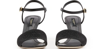 Shop Dolce & Gabbana Dg Heeled Sandals In Black