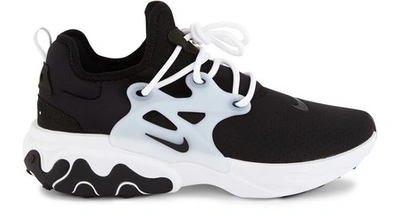 Shop Nike React Presto Trainers In Black/black/white