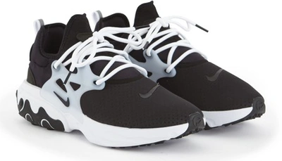 Shop Nike React Presto Trainers In Black/black/white