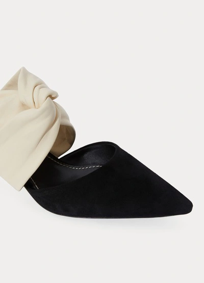 Shop Proenza Schouler Mules With Mirror Heels In Black Cream