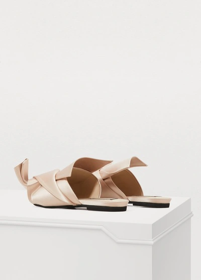 Shop N°21 Knotted Mules In Light Pink