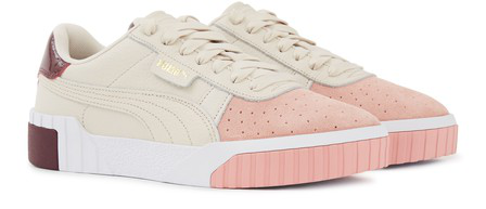 puma cali remix white color block sneakers