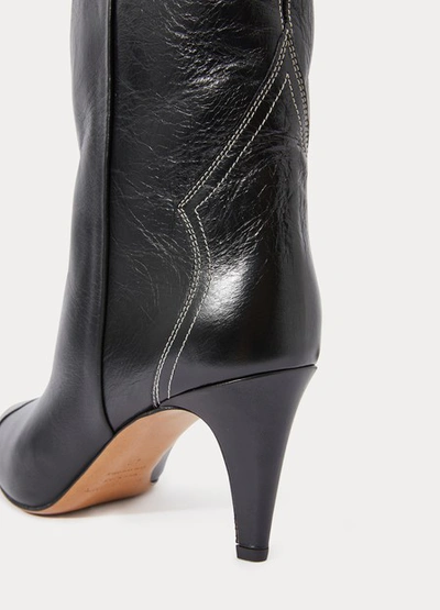 Shop Isabel Marant Dythey Heeled Ankle Boots In Black