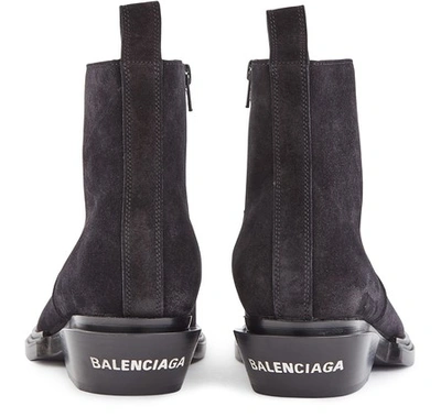 Shop Balenciaga Cowboy Ankle Boots In 1000