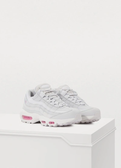 Shop Nike Air Max 95 Se Sneakers In Vast Grey/psychic Pink-summit White