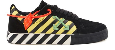 Shop Off-white Low Vulcanised Trainers In Yellow/green