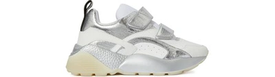 Shop Stella Mccartney Eclypse Velcro Sneakers In 9029 - Wht/sil/wt/wt/ag/blk