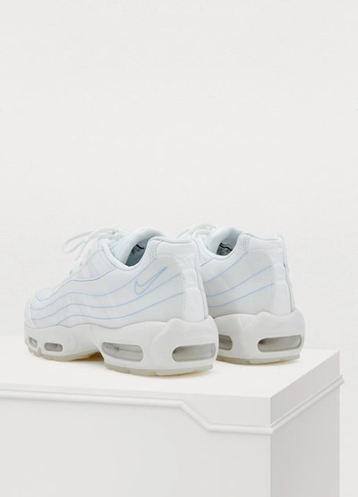 Shop Nike Air Max 95 Se Sneakers In Summit White/summit White-summit White