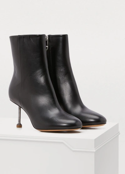 Shop Maison Margiela Clou Ankle Boots In Black