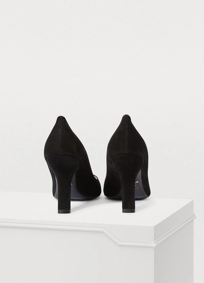Shop Prada Pointed Heels In Black