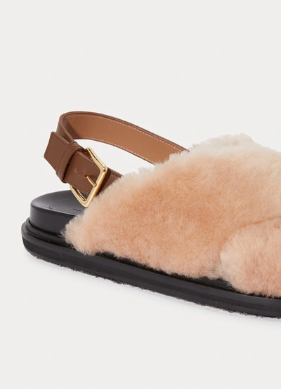 Shop Marni Fussbett Sandals In Swan