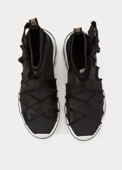 Shop Red Valentino Glam Run Sneakers In Black