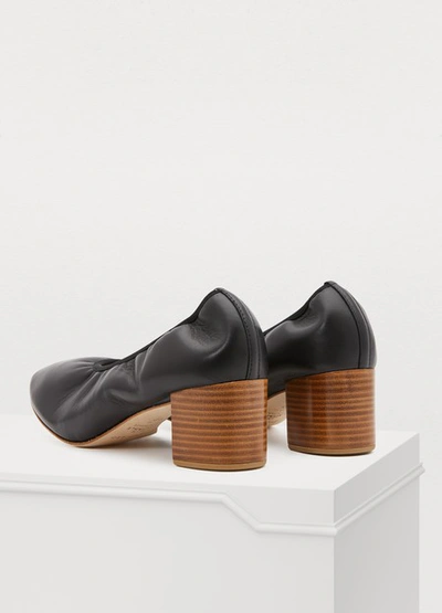Shop Repetto Lizy Heeled Ballet Flats In Noir