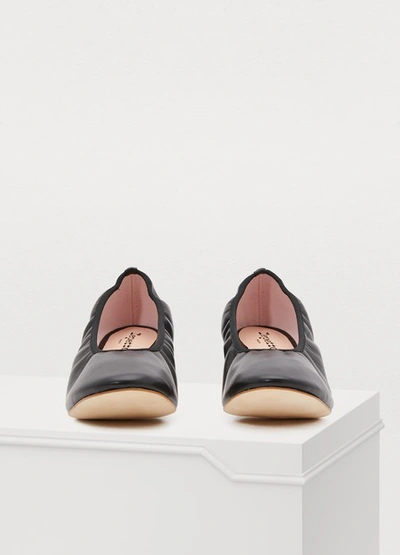 Shop Repetto Lizy Heeled Ballet Flats In Noir